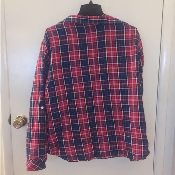 🔴 Plaid Buttondown Soft Rollcuff Sleeve Shirt - Picture 2 of 4